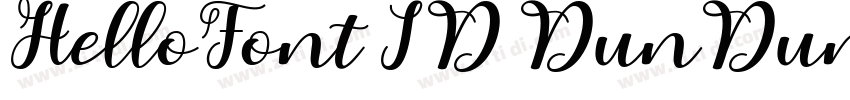HelloFont ID DunDunT字体转换